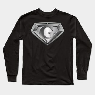 Steel Plated Diamond Shaped G Long Sleeve T-Shirt